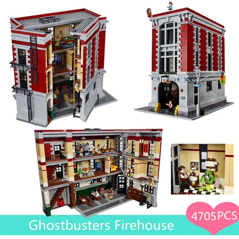 

16001 Genuine Ghostbusters Firehouse Headquarters Model Building Blocks Bricks Kids Toys Compatible with Legoingly 75827
