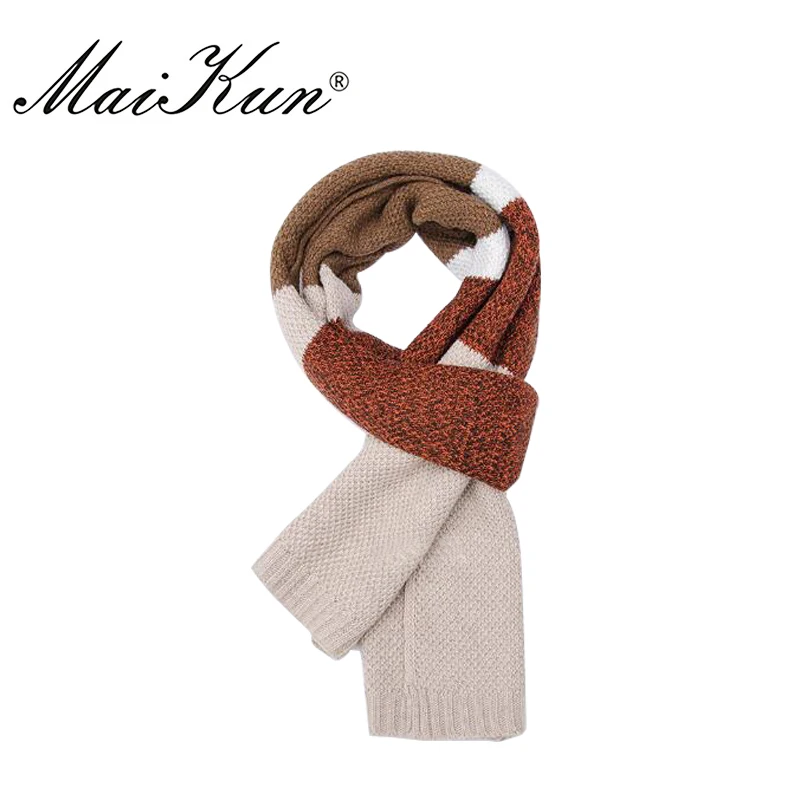 Maikun шарф мужской шерстяной шарф для мужчин классический дизайн клетчатый палантин высококачественный шарф для Бизнеса зимний шарф - Цвет: Orange