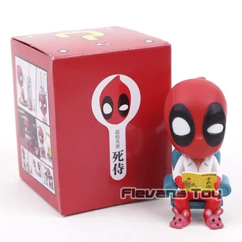 

Funny Deadpool Sitting On The Toilet Sofa PVC Figure Toy Car Desktop Home Decoration Doll