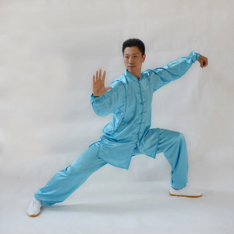 

long sleeve tai chi clothing uniforms wushu clothes male and female performance wear
