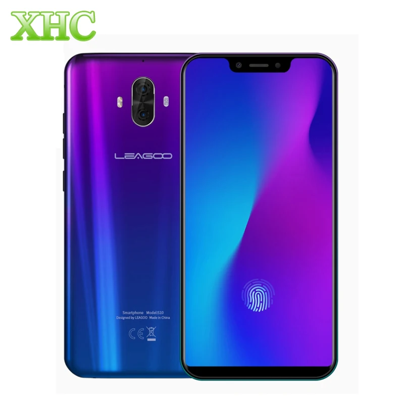 LEAGOO S10 6 ГБ 128 Дисплей мобильный телефон с определением отпечатка пальца 21 ''Android