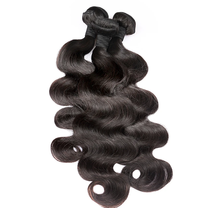 Объемные волнистые пучки человеческих волос для наращивания бразильские пучки волос плетение натуральный цвет 1 шт. remy волосы CARA