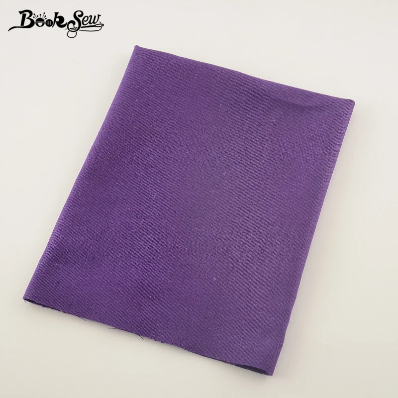 Booksew фиолетовый цвет Вышивание Материал Текстиль для дома из хлопка и льна Ткань