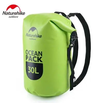 Naturehike 20L 30L рюкзак Водонепроницаемый сухой мешок пляжный плавательный мешок сумка для хранения Открытый рафтинг спортивная сумка дорожные наборы рюкзаки - Цвет: green 30L