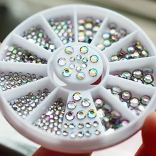 Украшение для ногтей супер яркий AB Серебряный алмазный порошок для маникюра для гель лак для ногтей советы M967