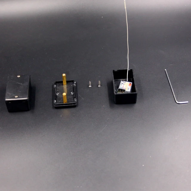 1PCS Car Radio Box Plastic ESC Receiver Box Black Waterproof Receiving