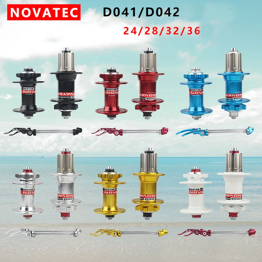 Novatec велосипедная ступица MTB D041SB D042SB горные велосипедные втулки передние + задние