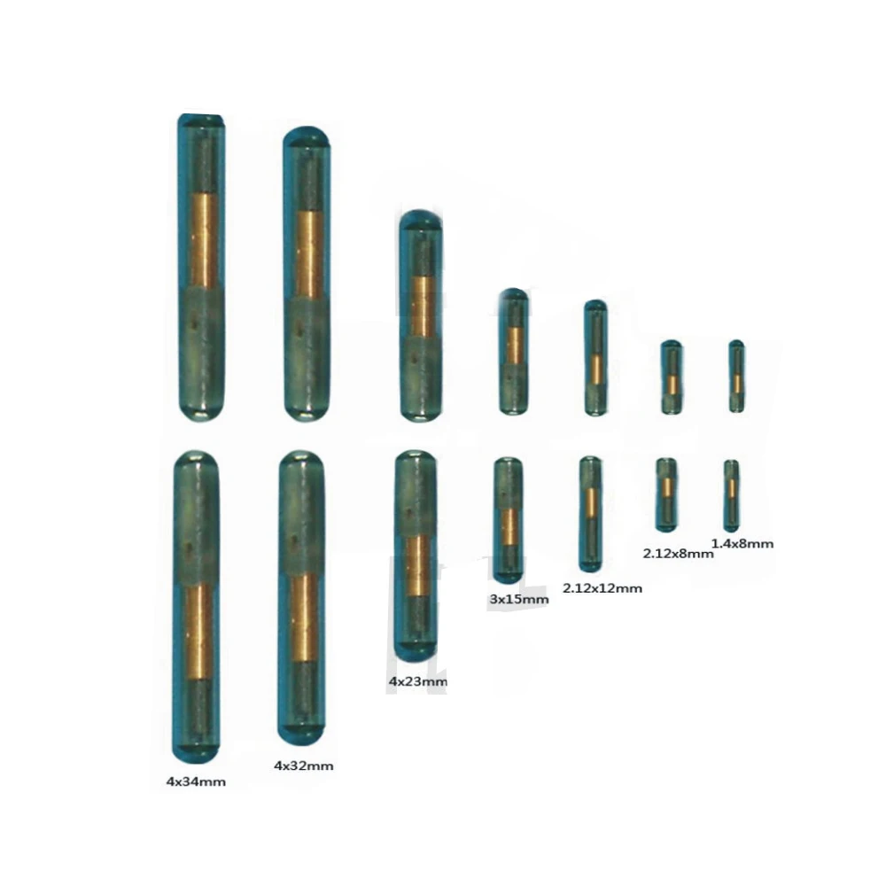 100 шт. стеклянные электронные бирки 125 кГц 2/1 X 4x8 мм|product tags| |