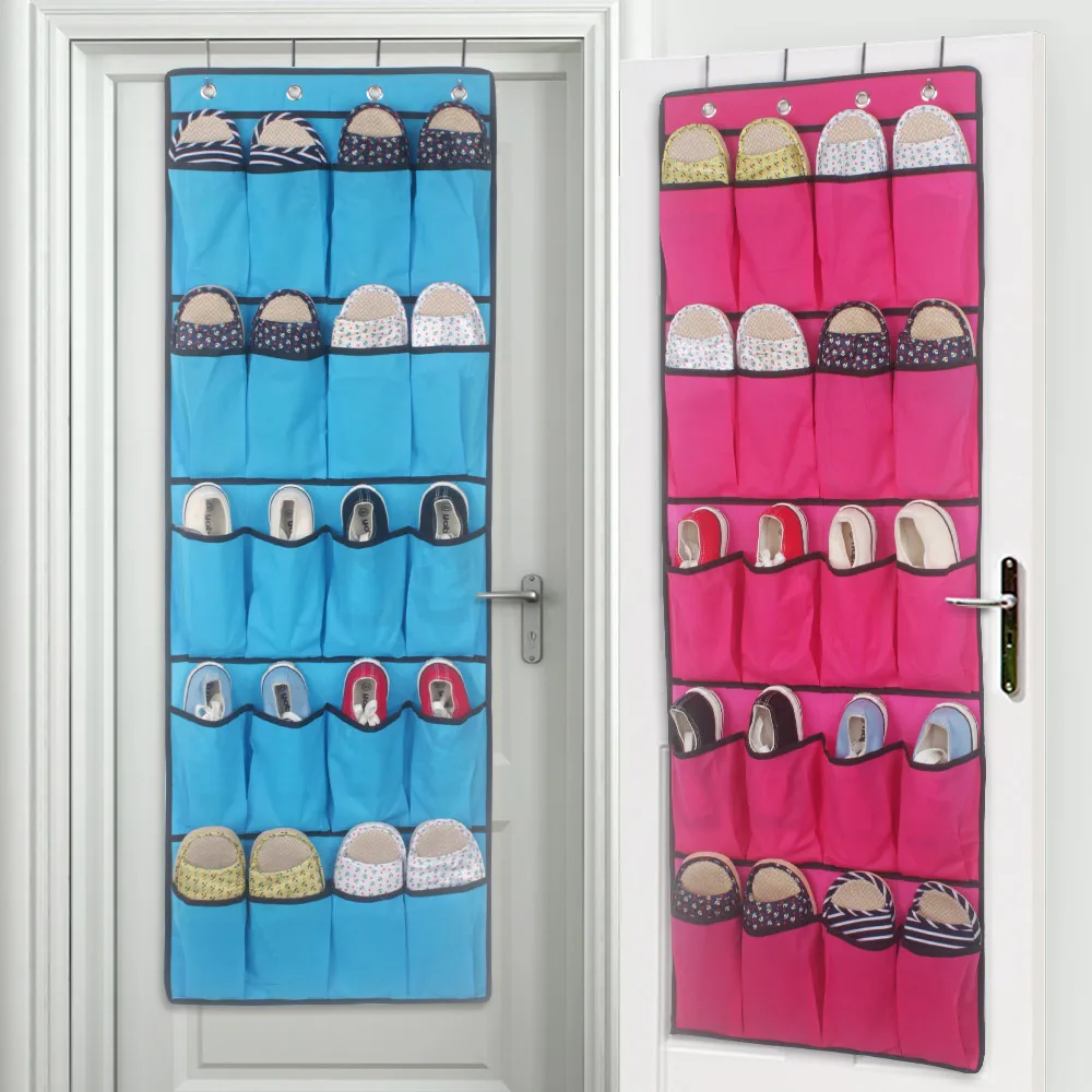 20 Pocket Storage Hanging Bag Home Wall Hanging Shelf Bag with Hooks