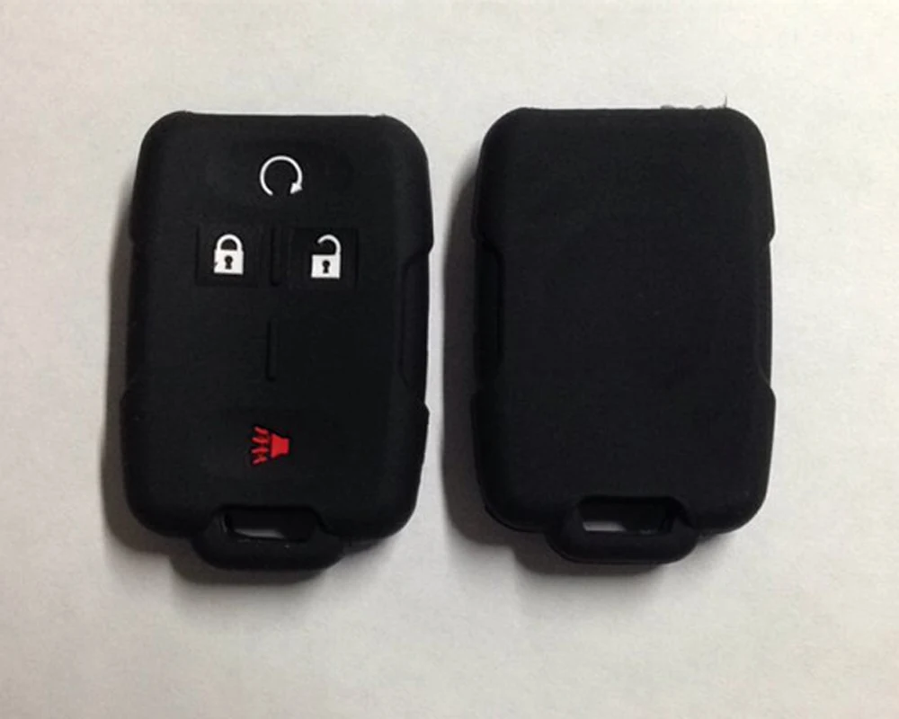 Silicone Skin Key Case Cap Cover For Cadillac Chevrolet Silverado GMC