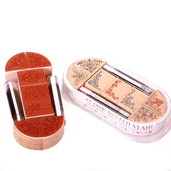 

DIY photo album lovely stamp set essential parts of Korea classical angle distribution 2 lace inkpad pen