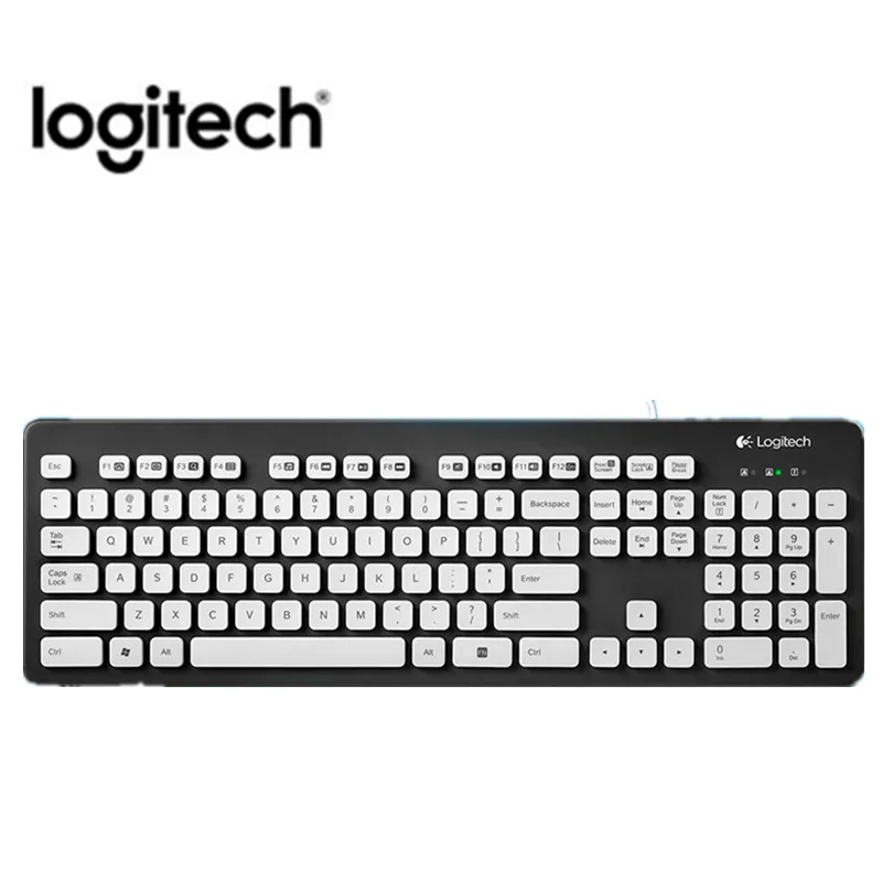 Logitech K310 моющаяся Водонепроницаемая проводная USB ПК Клавиатура для