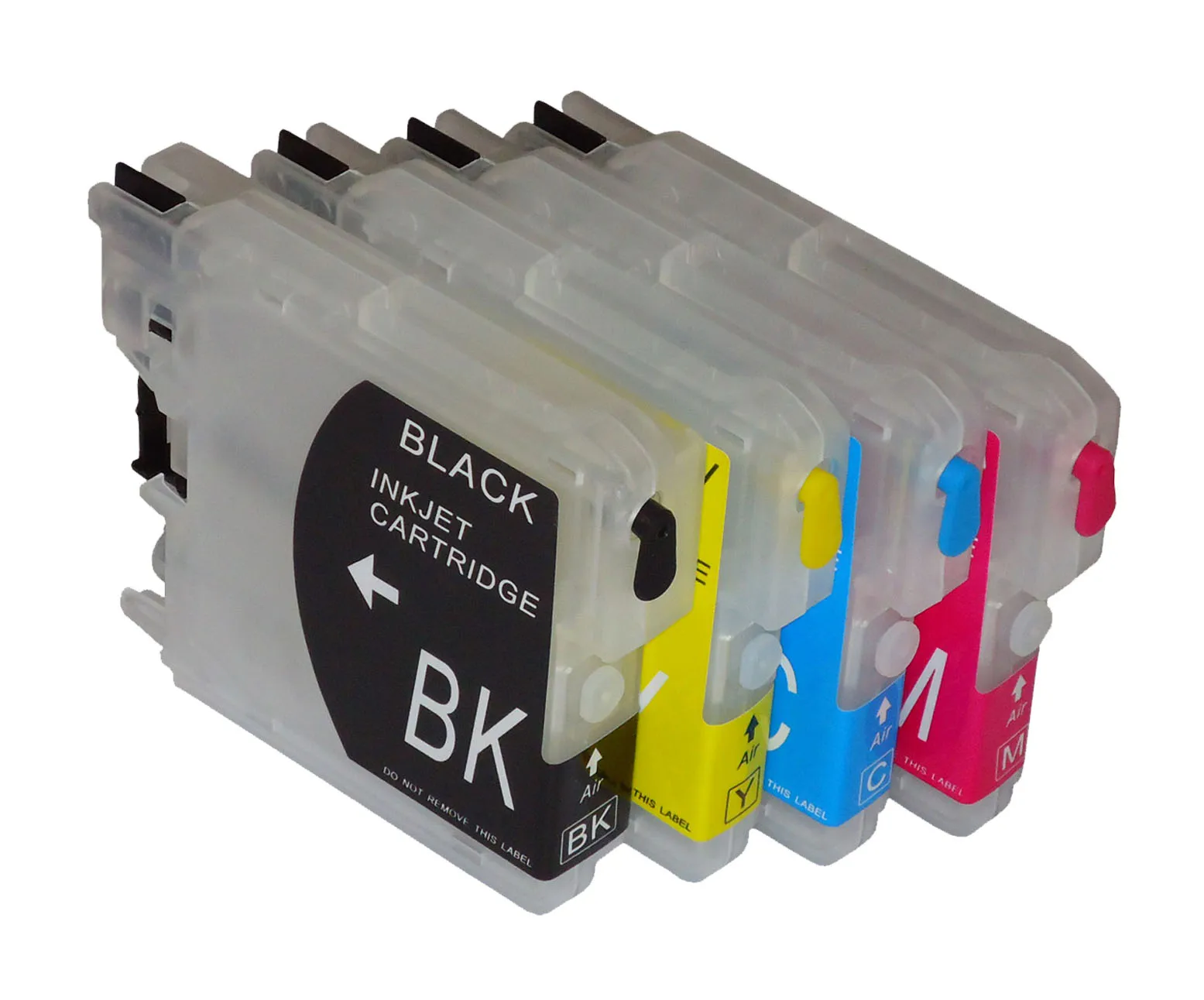 Совместимый LC11 LC16 LC38 LC61 LC65 LC67 LC980 LC1100 empt Заправляемый картридж для Brother DCP J140W 145C 165C