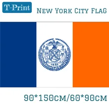 3x5 футов города США Нью-Йоркского флага 60*90 см 90*150 Флаг Пользовательские полиэфирные баннеры для акции