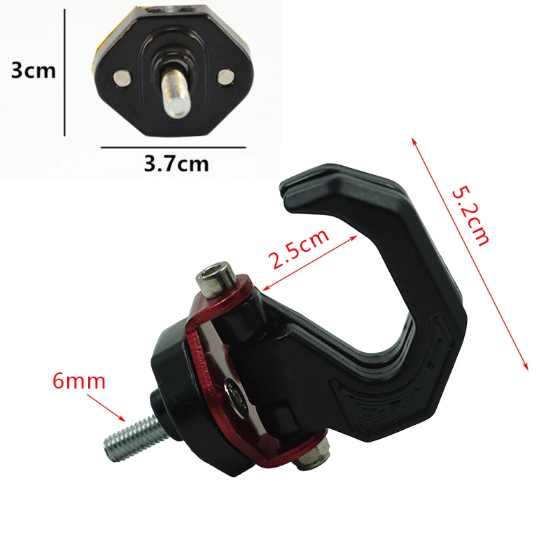 Алюминиевый сплав мотоциклетный багажный шлем двойной крючок Мотоцикл Скутер держатель шлема бутылка для сумки крючок вешалка с винтом