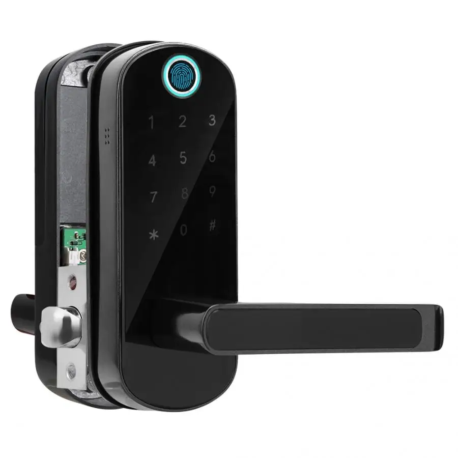 Дверной замок отпечатков пальцев умный Bluetooth Wifi беспроводной цифровой пароль IC