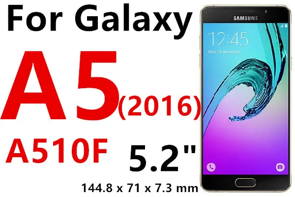 Закаленное Стекло Экран протектор для samsung Galaxy Grand Prime G531H J1 J2 J3 J5 J7 Prime S3 S4 S5 Neo S6 A5 A3 чехол - Цвет: A5 2016 A510F