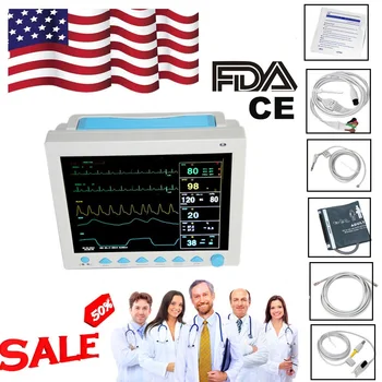 

CONTEC FDA&CE ICU CCU Patient Monitor 6 Parameters CMS8000Vital Sign ECG NIBP RESP TEMP SPO2 Pr