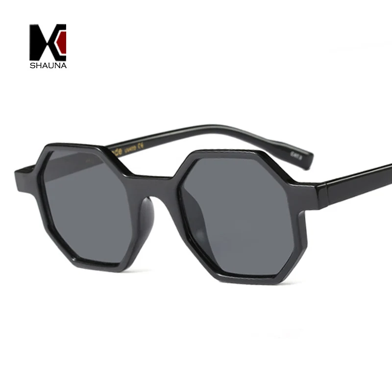 SHAUNA Cute Women small Square Sunglasses Fashion Men Polygon Shades UV400