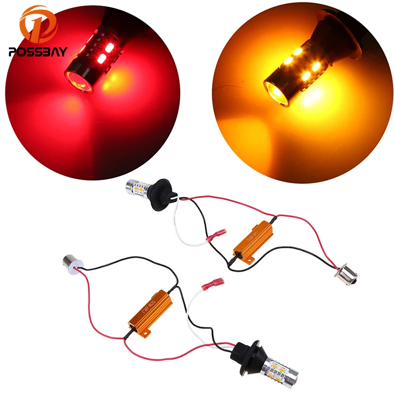 Светодиодный светильник POSSBAY с поворотным сигналом двойной цвет DRL BAY15S 1156 20SMD