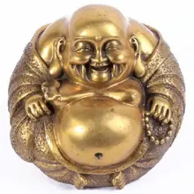 Фэн Шуй латунная статуя Будды M4036