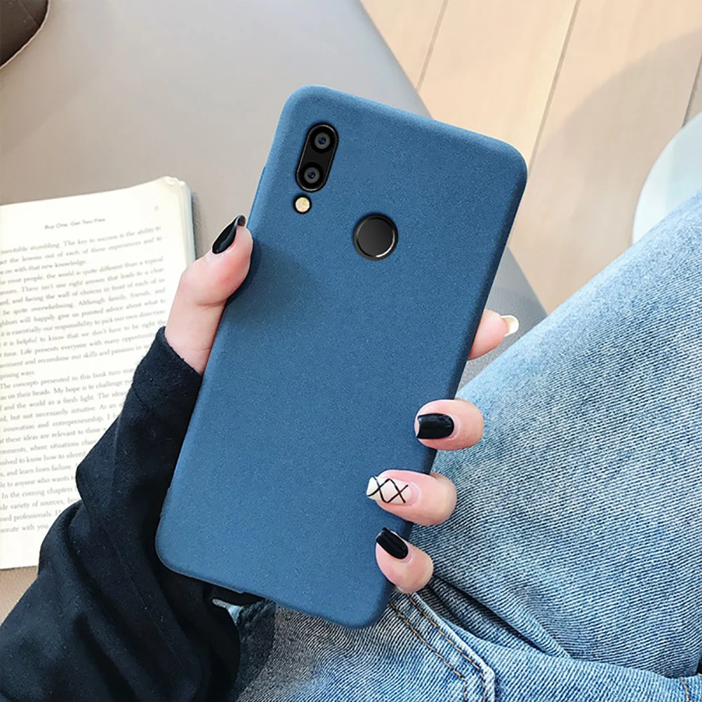 Элегантный очаровательный Матовый Мягкий ТПУ чехол для Huawei Y6 Prime Y5 2019 Y7 2018 lite 2017 P