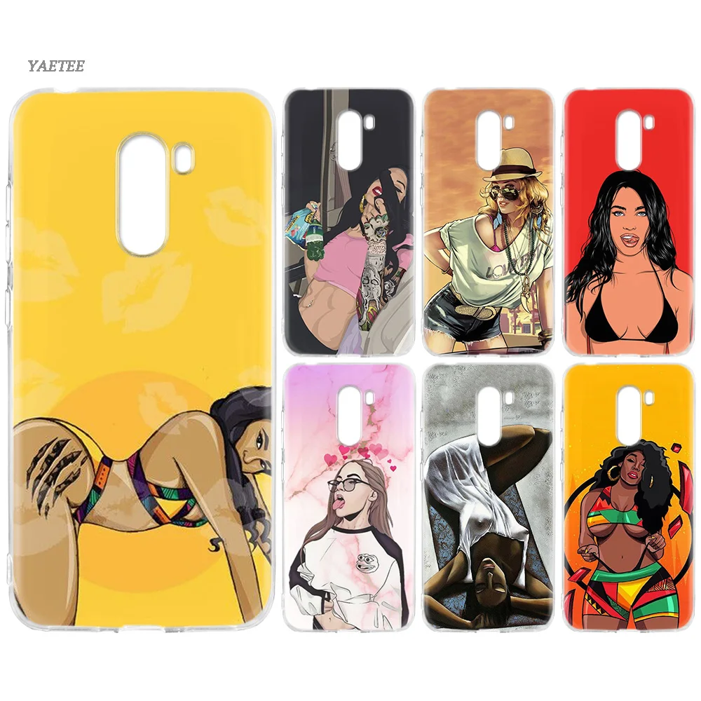 

Sexy Hot Girl It Swag On Silicone Back Case For Xiaomi Pocophone F1 Mi 9 8 lite Play Redmi GO 5 Plus Note 7 6 Pro 5A Cover