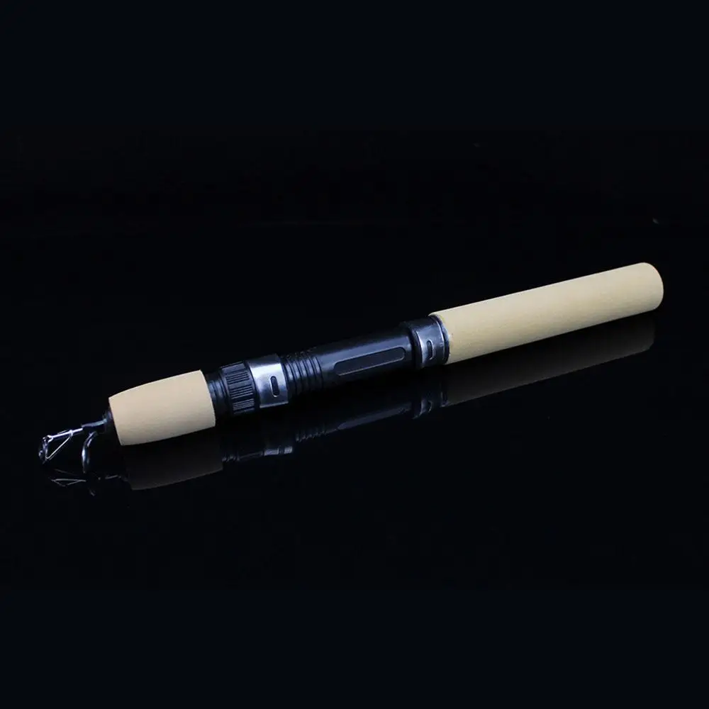 Relefree قضبان الجليد الصيد بكرات الصيد تلسكوبي قضيب السرد القلم قضيب القطب معالجة الغزل الصب الصلب 1 متر