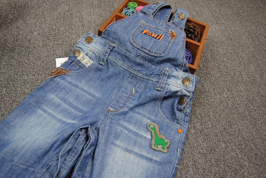 Комбинезон джинсовый в ковбойском стиле для мальчиков и девочек|jean overalls for
