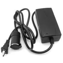 60 Вт автомобиля Мощность инверторы 110 V-240 V переменного тока в постоянный, работающего на постоянном токе 12 В в автомобильный прикуриватель с Светодиодный индикатор