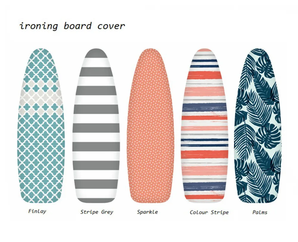 

Sherwood Printed Cotton Top Heavy Felt Padded Iron Board Cover 40x128cm Heat Reflective Scorch Resistant