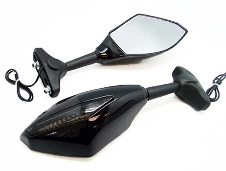 

Brand new Clear Smoke swing freely modified mirror LED Turn signals intergrated mirrors For Kawasaki ER-6F 2005-2008