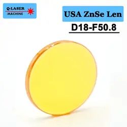 США ZnSe лазерный объектив 18mm Диаметр FL50.8mm 2 дюйма Бесплатная доставка