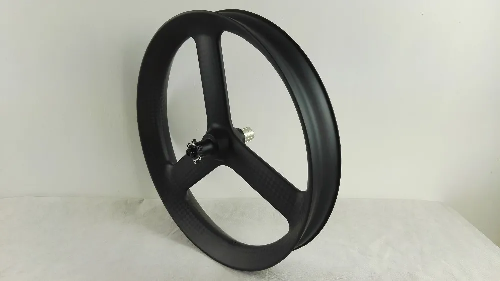 free shipping 2016 26er 3 spokes carbon 26er fat bike wheels tubeless