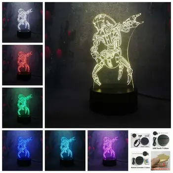 

Lamp 3D Star Wars Base lampada LED Visual Led Desk Villain Jedi Robot USB Night Light Child Baby Bedroom Toy Decor Birthday Gift