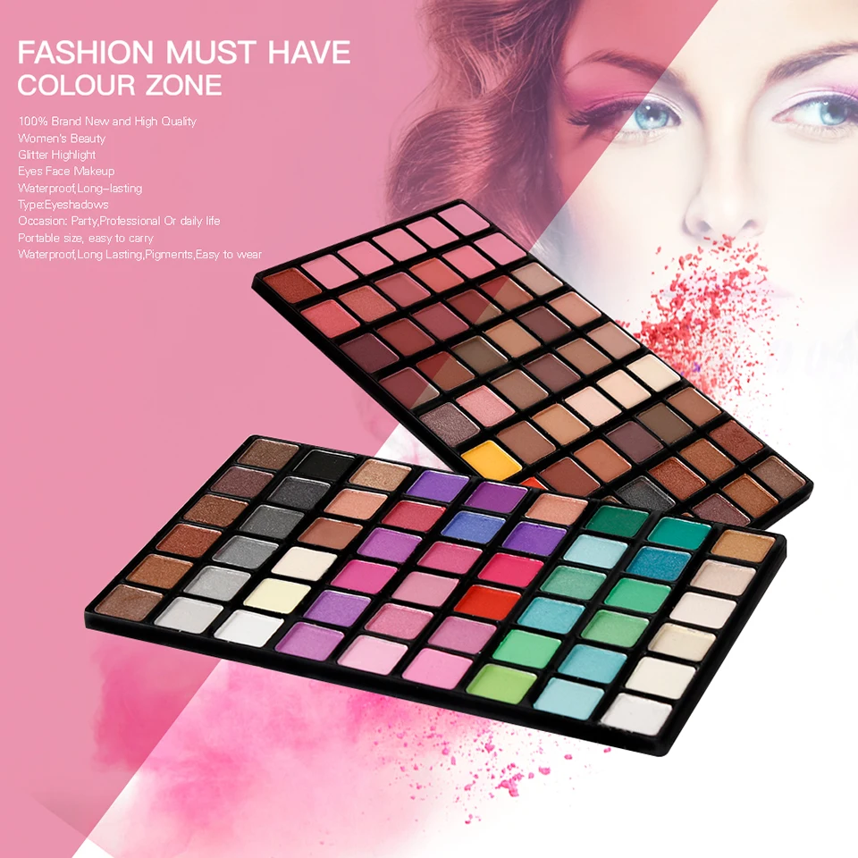 

Eye Shadow Palette Glitter Waterproof Long-lasting Make Up Pressed Pigment Makeup Matte Eyeshadow Colorful Eyeshadow Palette