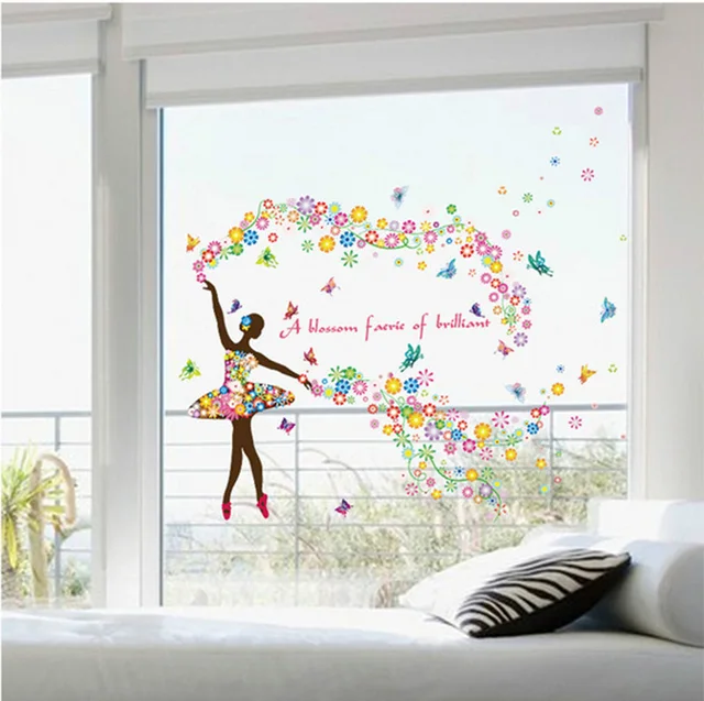 colorful dinding decals gadis bayi dekorasi kamar wallpaper poster