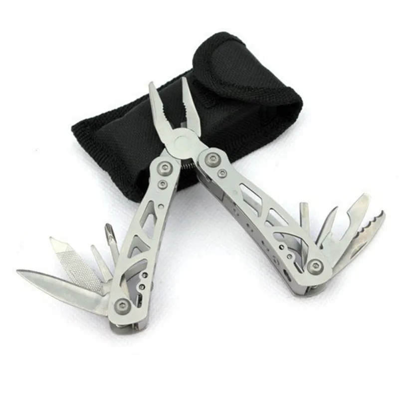 

Multi-functional Folding Stainless Steel Pocket Plier w/ Knife Saw Screwdriver Hand Tool Sets