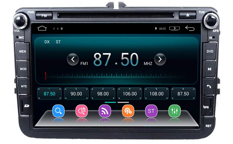 Clearance Android 5.1 Car GPS Navi DVD for VW/Volkswagen/Passat/POLO/GOLF/Skoda/Seat with Radio BT USB AUX SD MP3 WiFi Stereo free 8gb map 1