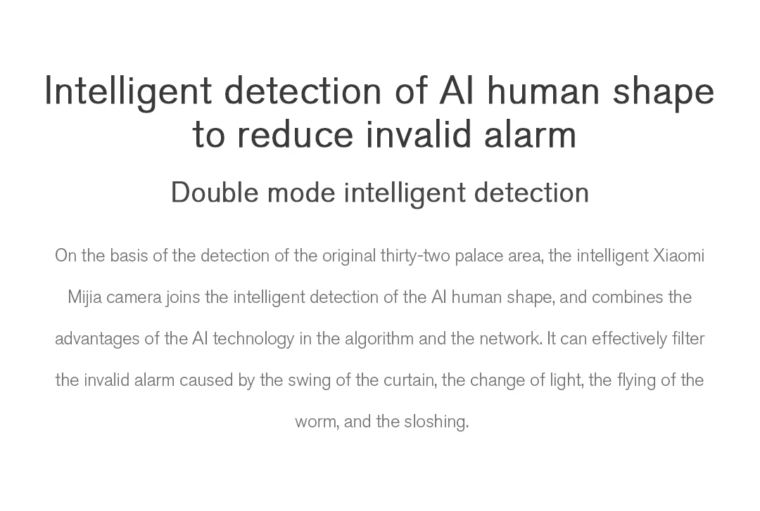 Обновленная версия,, Xiaomi mijia Ai, умная IP камера, 1080 P, full HD качество, инфракрасное ночное видение, 130 градусов, супер широкий угол обзора