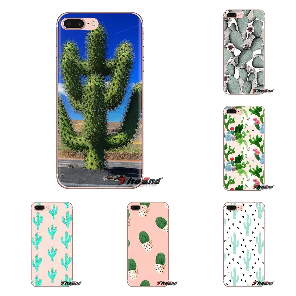 Silicone Case Cover Cactus Flowers Green Plants Desert For Samsung Galaxy S3 S4 S5 Mini S6 S7 Edge S8 S9 S10 Plus Note 3 4 5 8 9 |