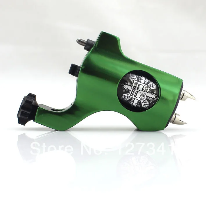 Премиум зеленый ПВД алюминиевый Бишоп Ротари татуировки Liner Shader в сочетании