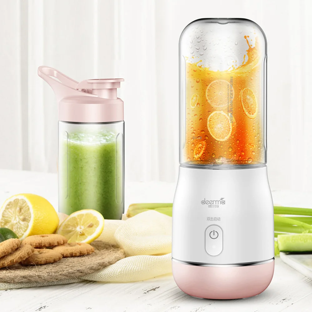 

400ML Mini Portable Electric Juicer Blender Machine Juice Cup Wireless USB Rechargable Fruit Vegetable Cut Mixer