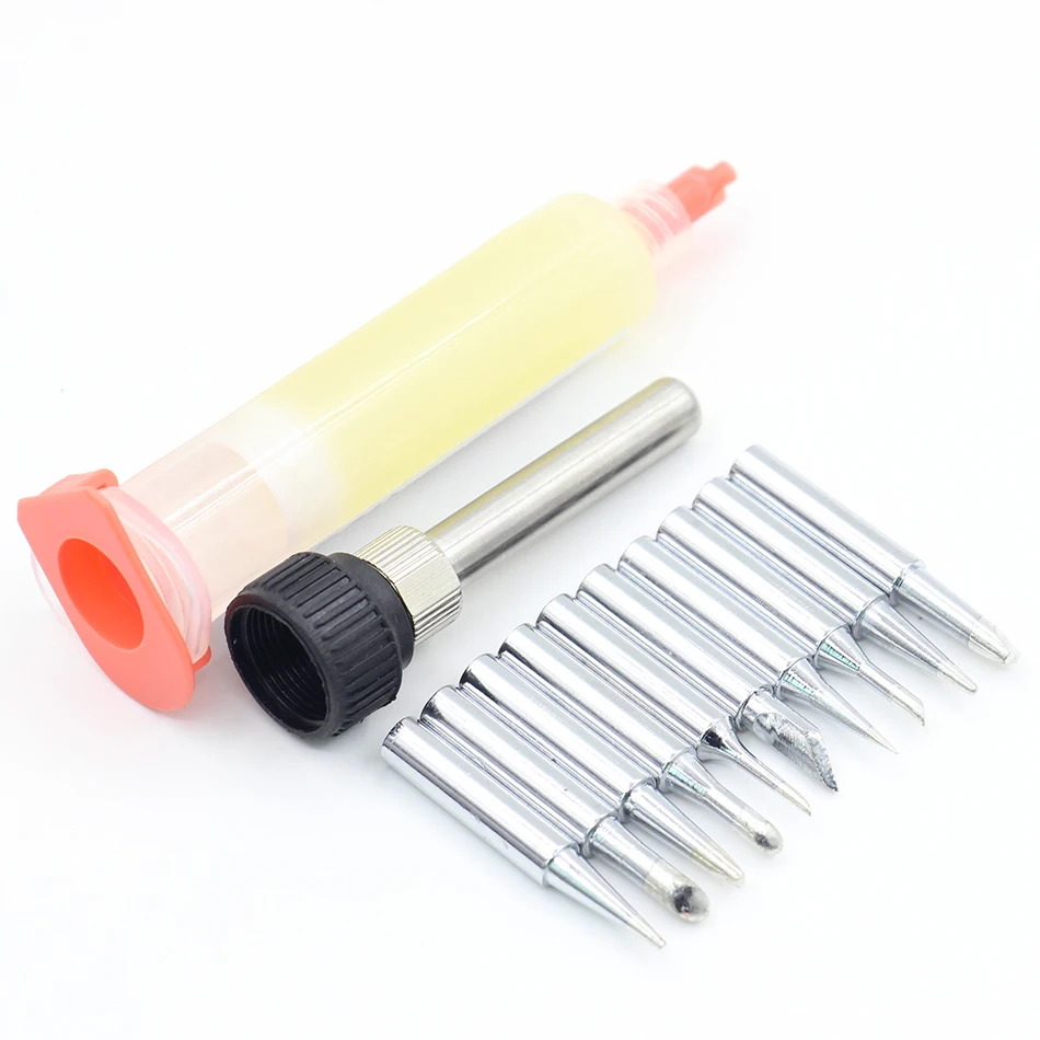 12Pc 900M T copper soldering iron tip Lead free Solder tip