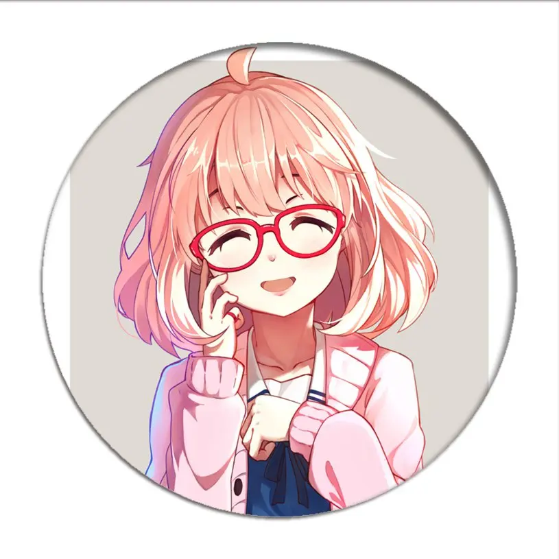 1 шт. Kyokai no Kanata значок косплея Мирай Курияма брошь заколки kanбара Акихито