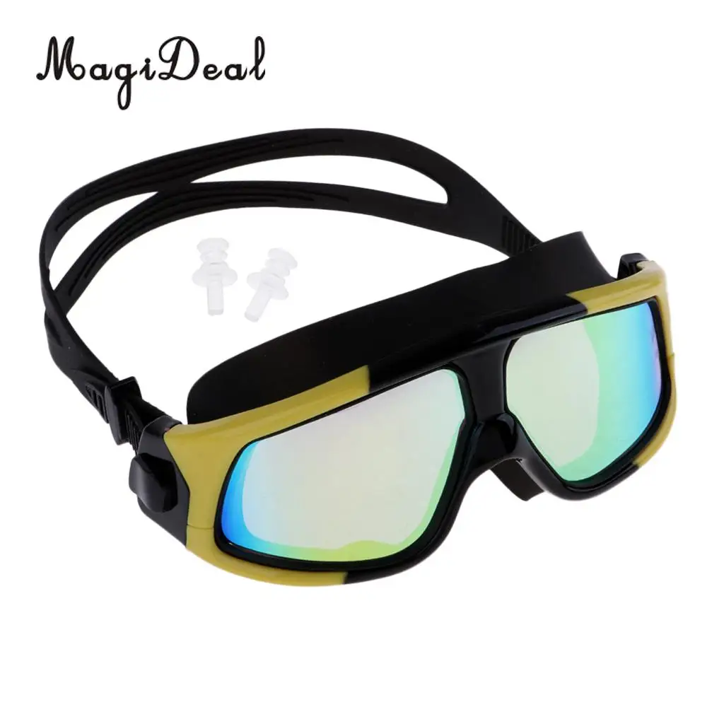 MagiDeal Unisex Anti-Fog Diving Mask Snorkeling Kayak Goggles w/ Ear Plug for Water Sports Freediving Swimming SCUBA Snorkeling