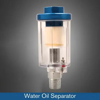 

1/4" Water Oil Separator Inline Air Hose Filter Moisture Trap For Compressor Spray Paint Gun Pneumatic Tool Parts