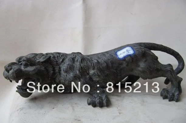 

wang 000180 13"Chinese Classical Pure Bronze carved of Tiger Statue
