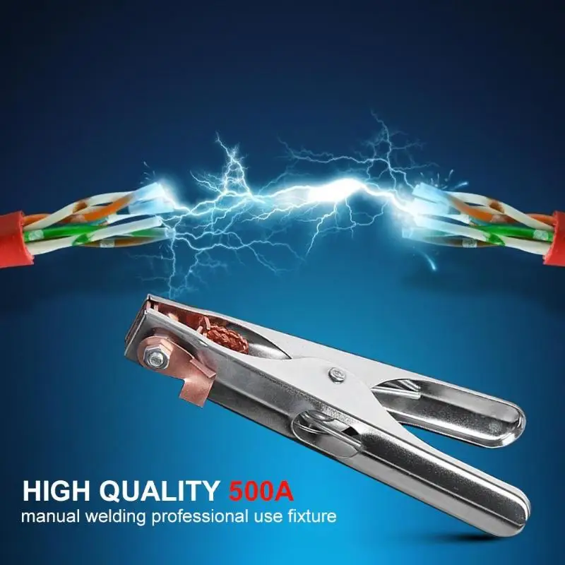 

500A Earth Ground Cable Clip Clamp Welding Manual Welder Electrode Holder Cable Clip Clamp Welding Manual Welder