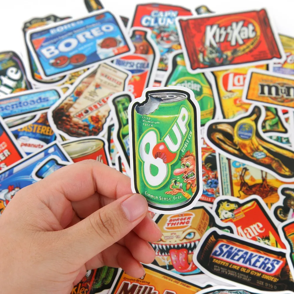Snacks And Drinks Graffiti Stickers (6)